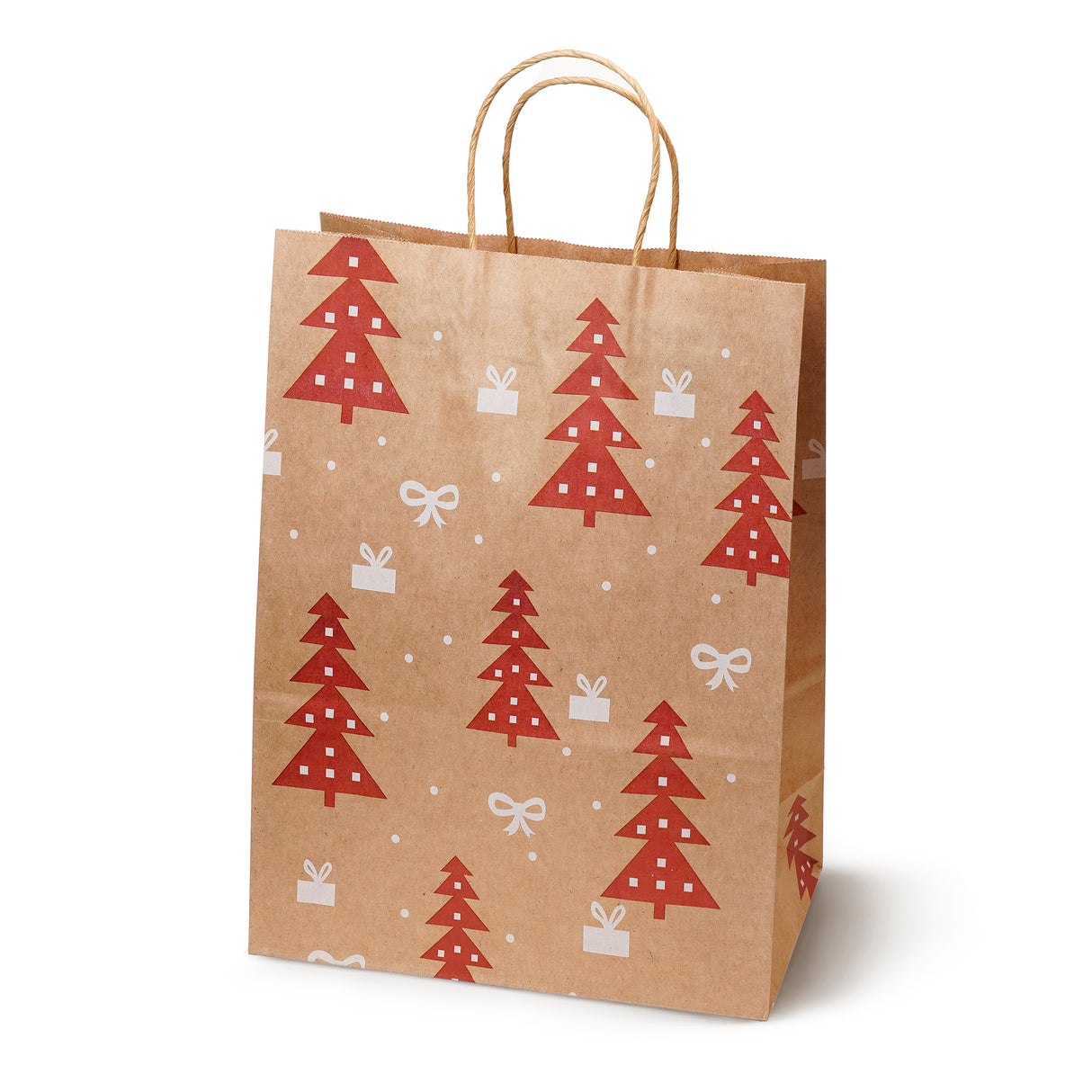 Torba papierowa świąteczna 150X80X210mm Śnieżynka Choinka Renifer 5szt.