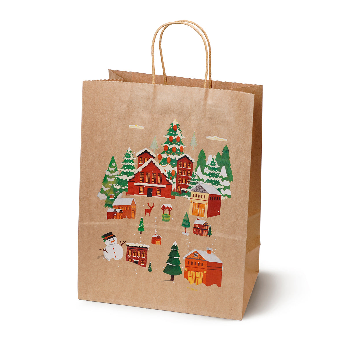 Torba papierowa świąteczna 260x120x330mm Boże Narodzenie 4szt.