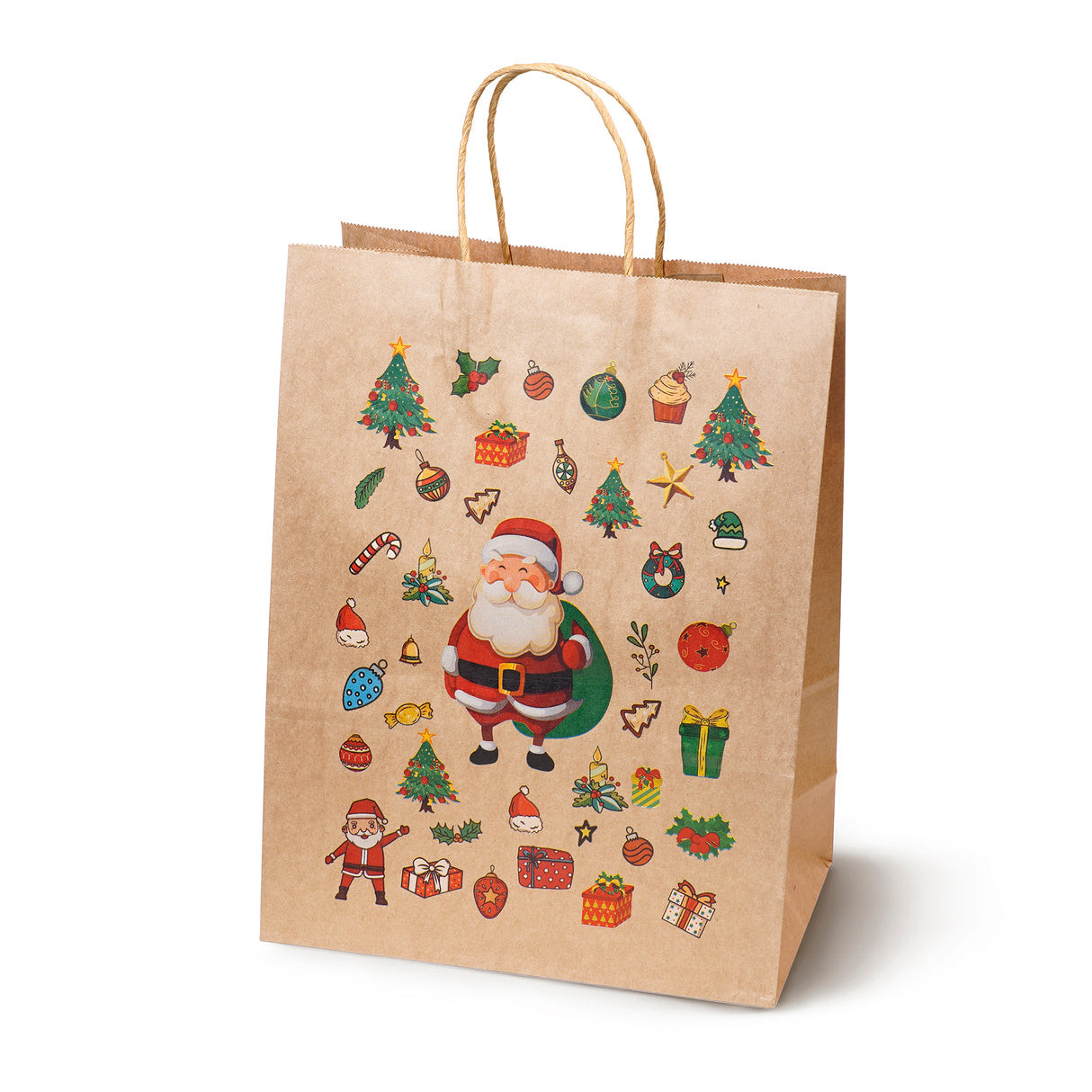 Torba papierowa świąteczna 260x120x330mm Boże Narodzenie 4szt.