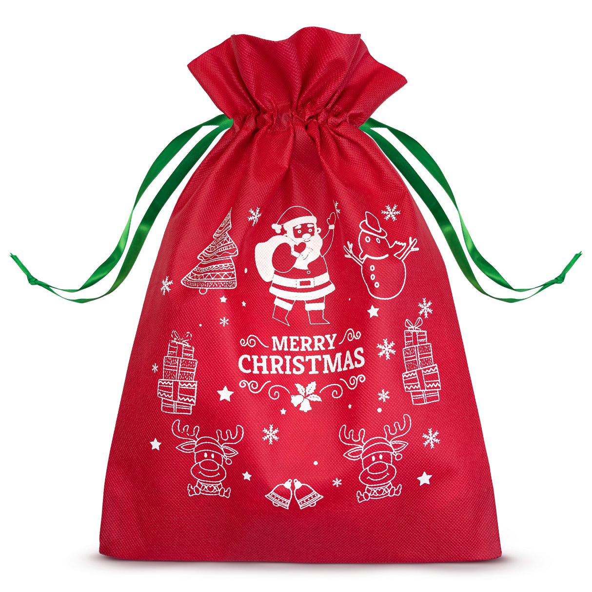 Woreczek świąteczny ze wstążką MERRY CHRISTMAS