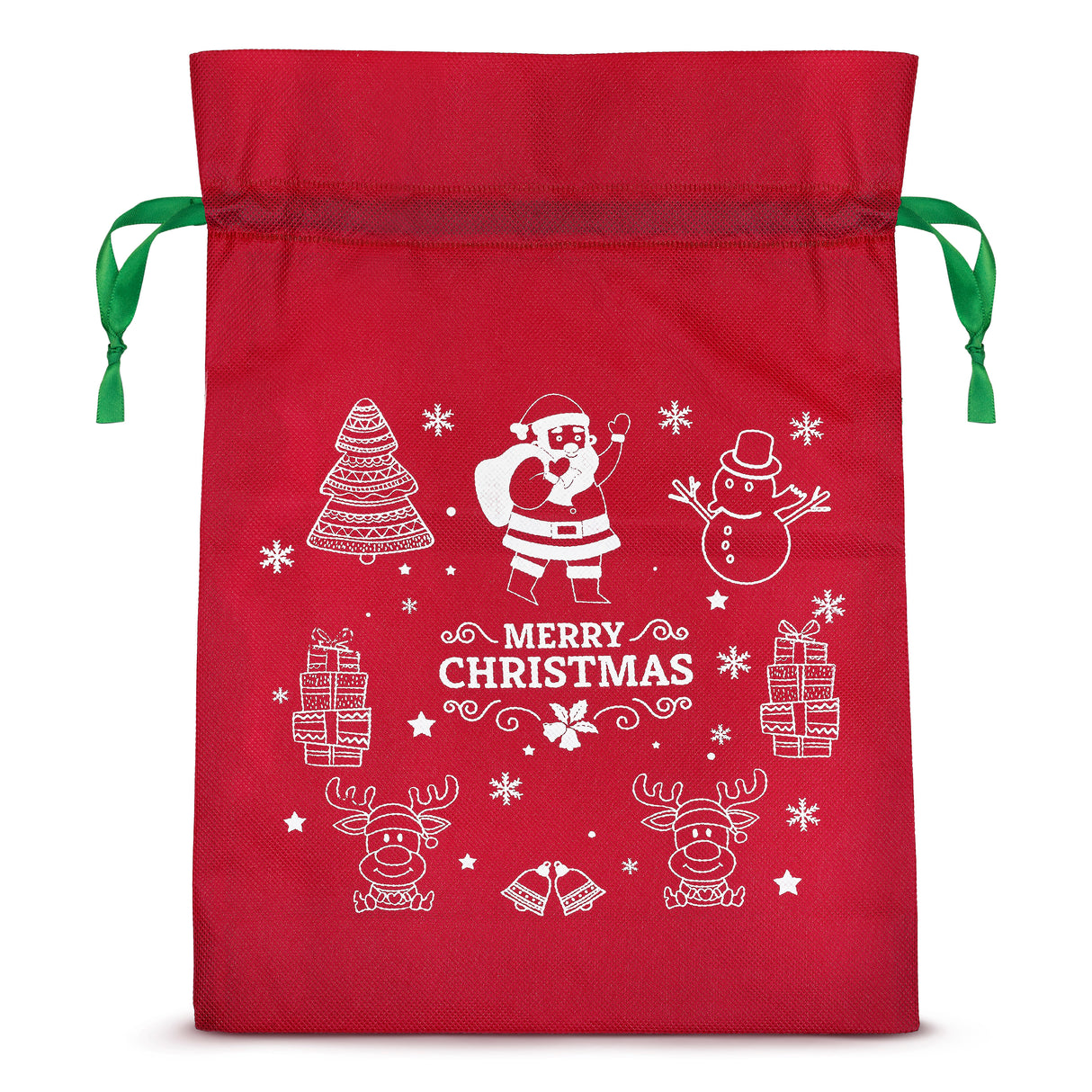 Woreczek świąteczny ze wstążką MERRY CHRISTMAS