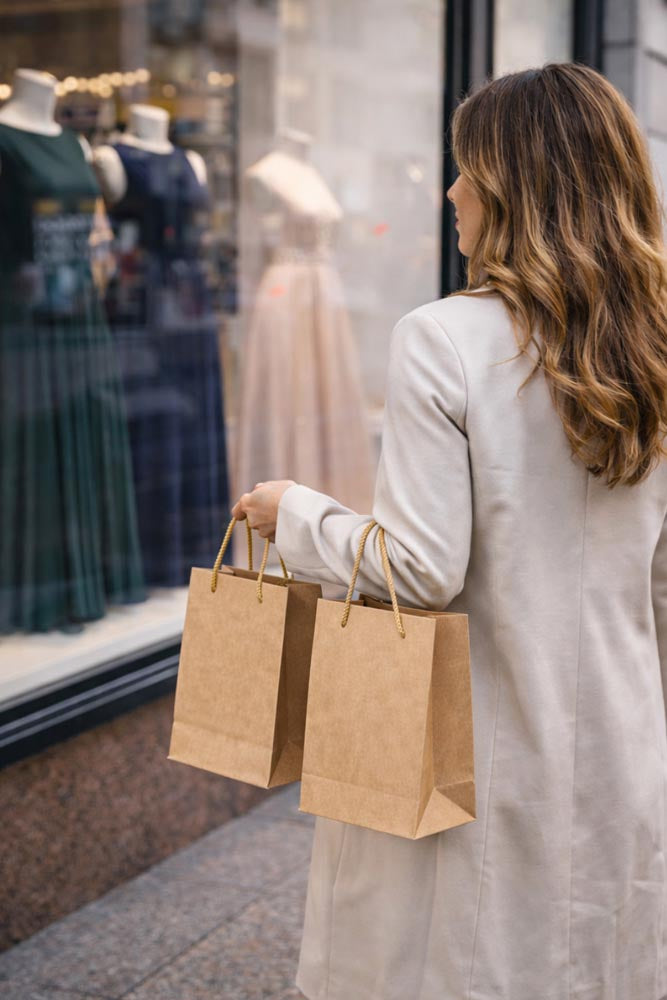 Torba Papierowa ECO Prestige 170x70x210mm Brązowa