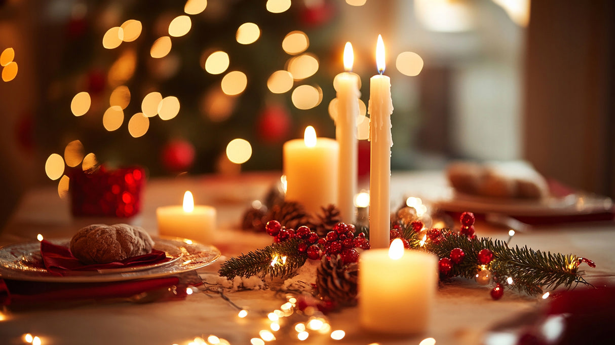 Tradycyjna Świeca Stołowa Biała 30szt.