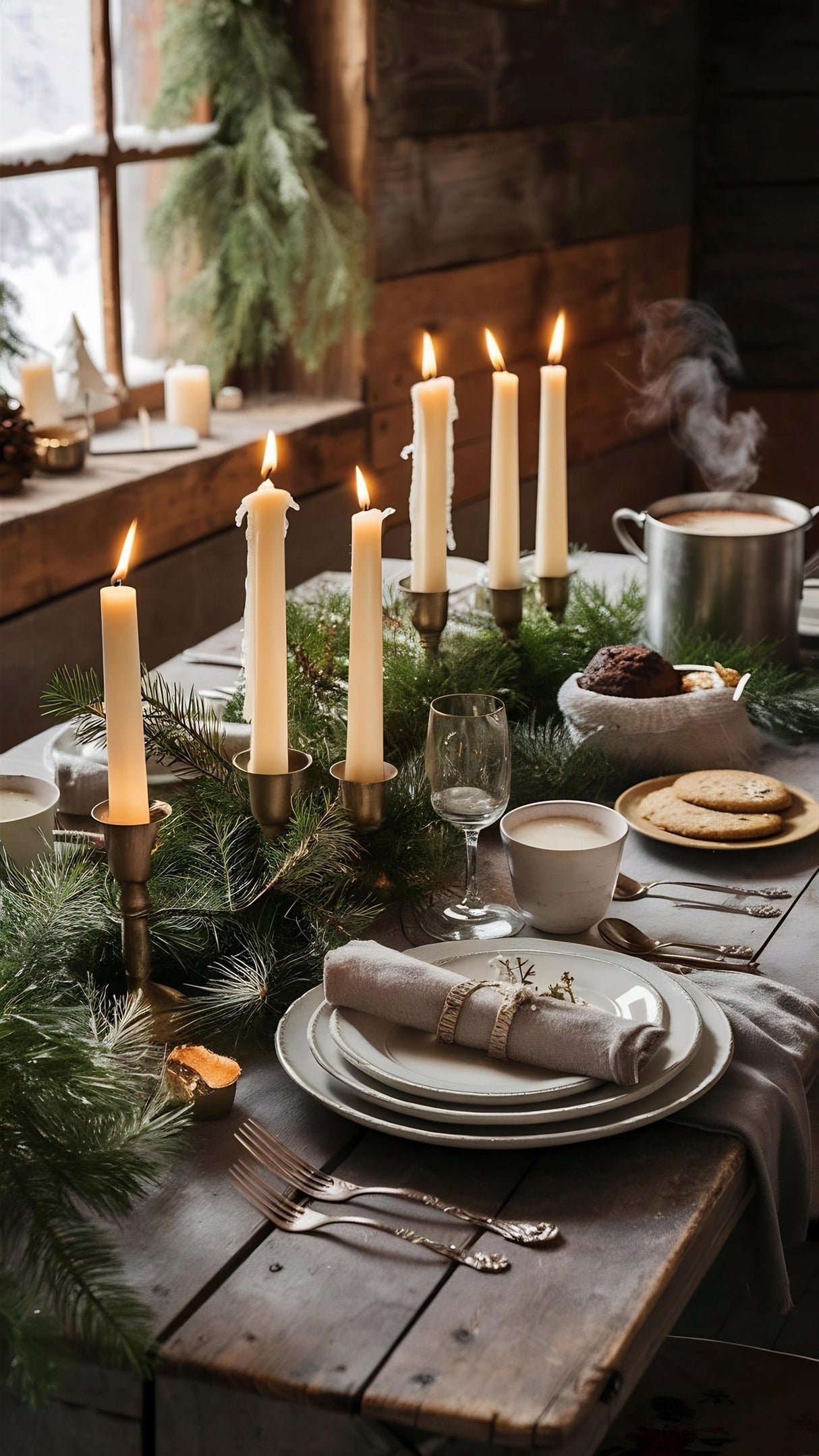 Tradycyjna Świeca Stołowa Biała 30szt.