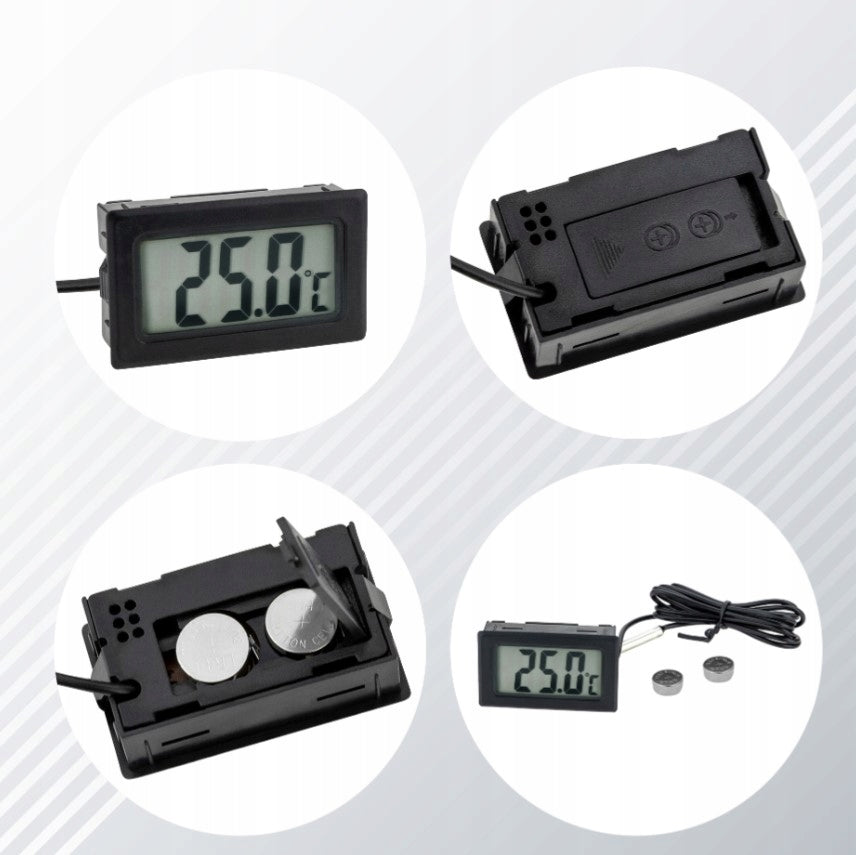 Termometr tablicowy cyfrowy LCD z sondą