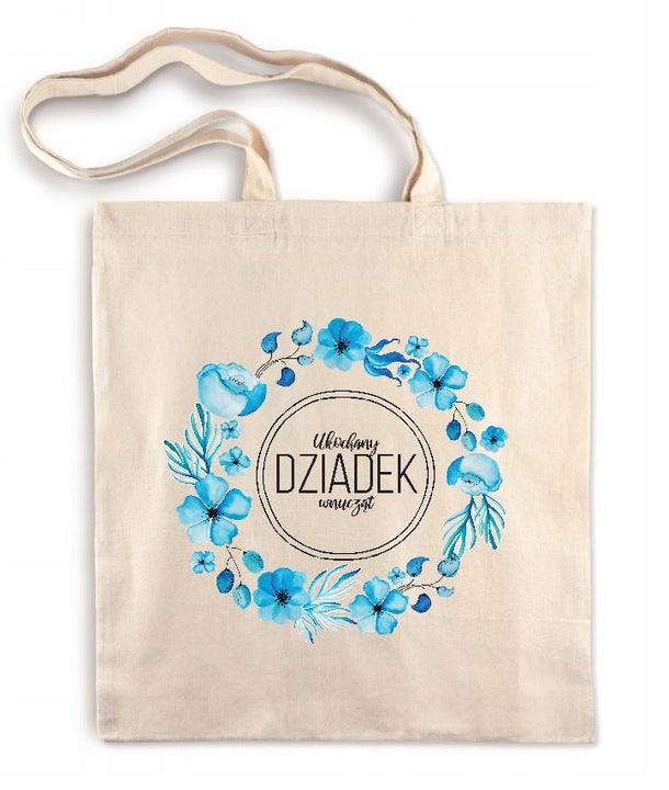 Torba Bawełniana Ukochany Dziadek Prezent na Dzień Dziadka Ecru