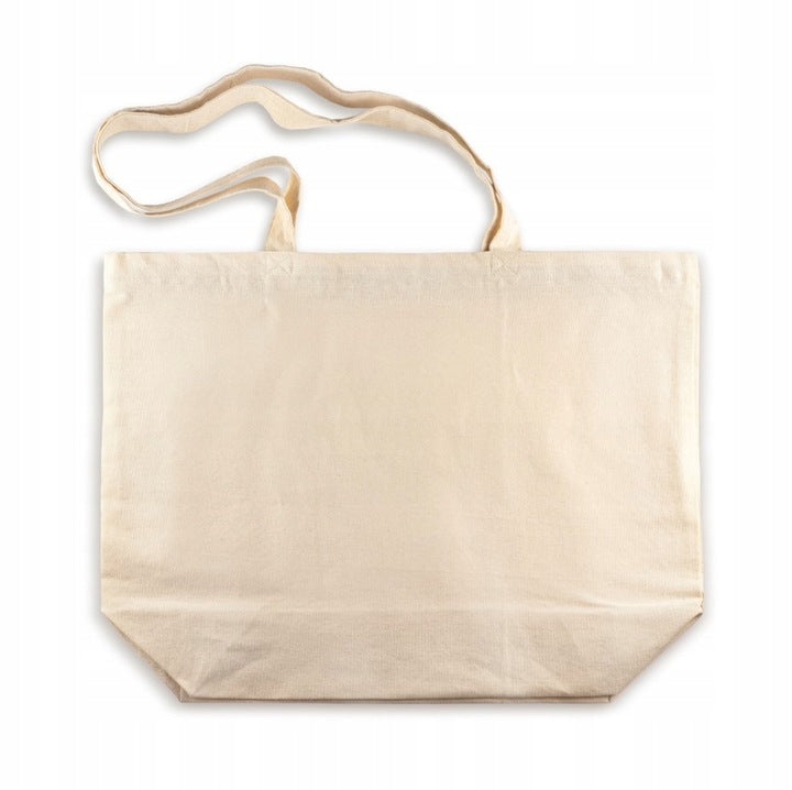 Torba Bawełniana 510x150x380mm Ecru Uchwyt: 70 cm