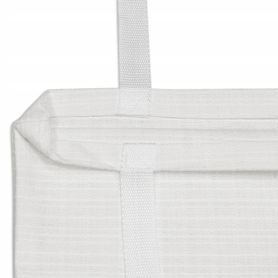 Torba bawełniana 380x420mm Biała garsonka Uchwyt Biały kaletniczy: 70cm