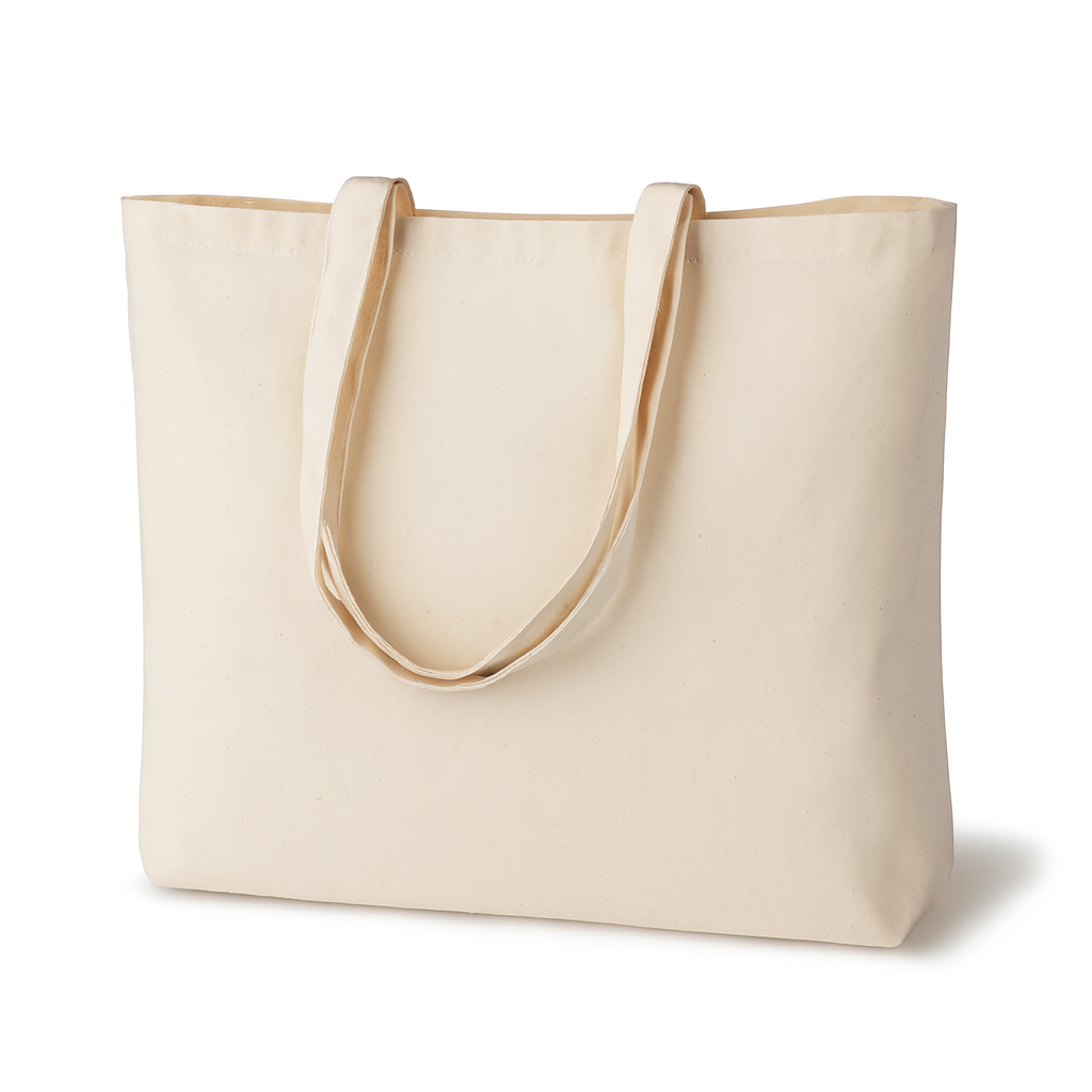 Torba bawełniana 380x80x340mm Ecru Uchwyt: 70cm