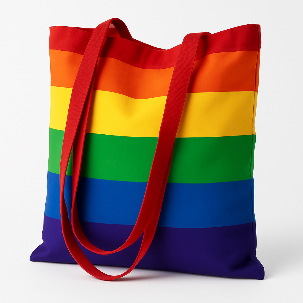 Torba bawełniana 380x420mm Wielokolorowa Uchwyt: 70cm