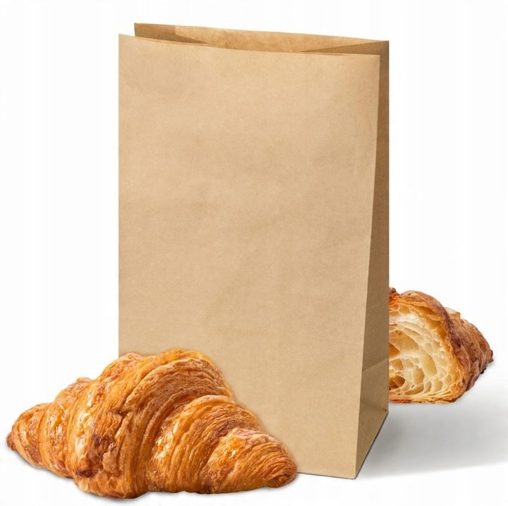 Torba papierowa klockowa 160x80x270mm Brązowa