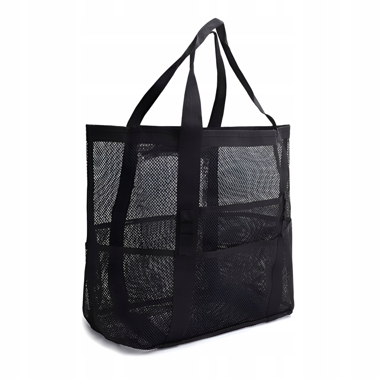 Torba z siatki na plażę Czarna