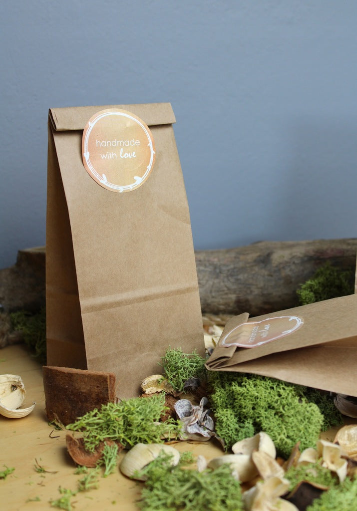 Naklejki HANDMADE with love ozdobne 10szt.