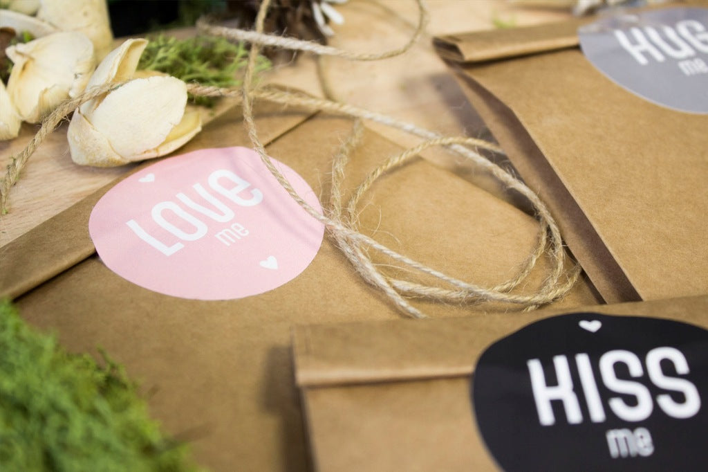 Naklejki KISS ME ozdobne 10szt.