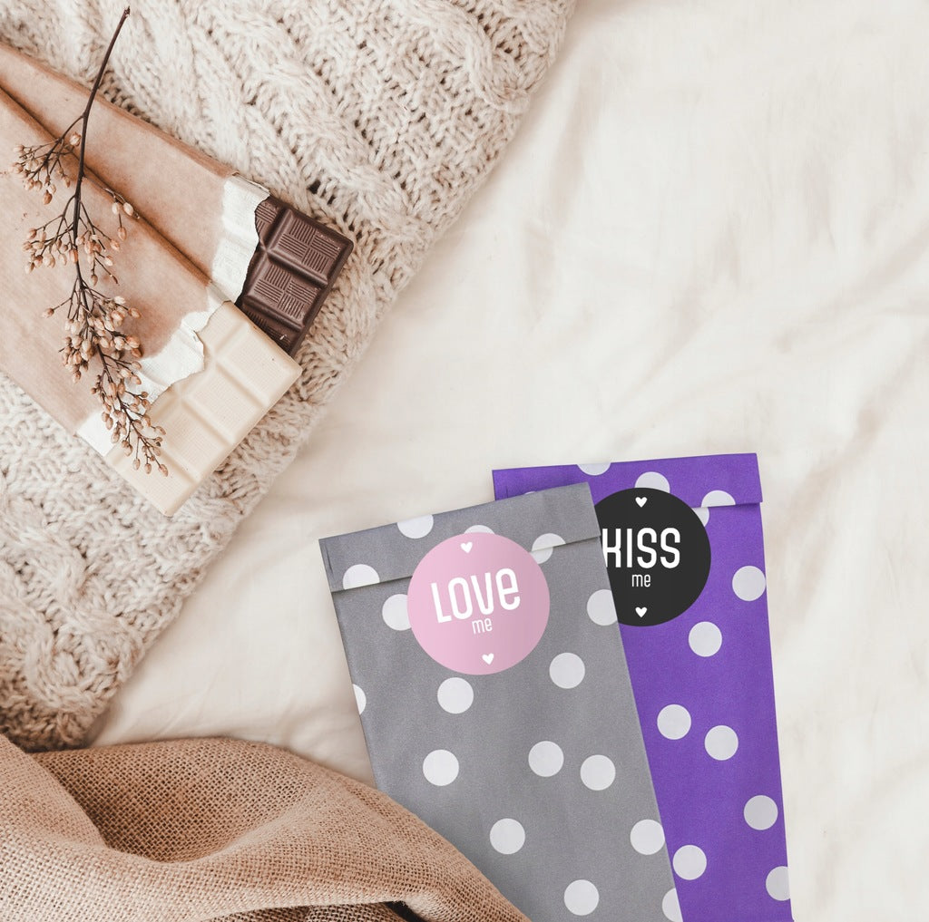 Naklejki KISS ME ozdobne 10szt.