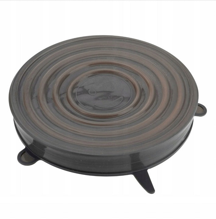 Silikonowe pokrywki UNIWERSALNE do żywności 6szt.