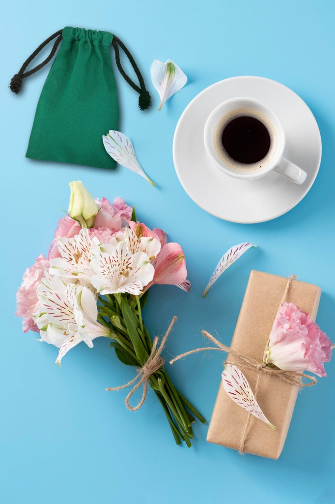 Worek bawełniany 100x150mm Ciemno Zielony