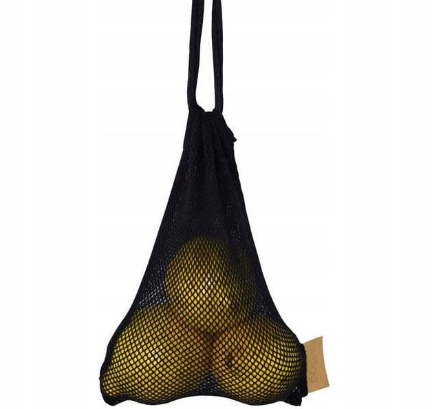 Worek z siatki bawełnianej 150x200mm Czarny