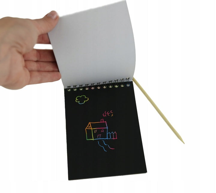 Wydrapywanka Tęczowa Kolorowanka Rysik