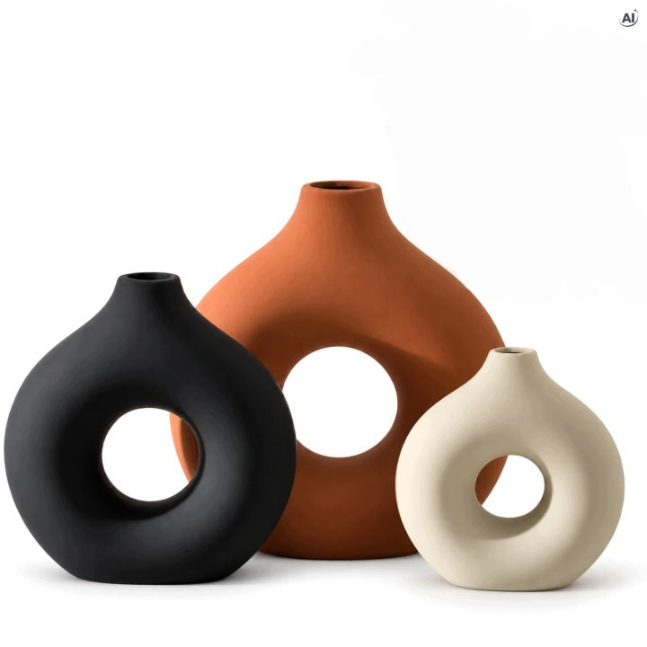 Wazon ceramiczny dekoracyjny 3szt.