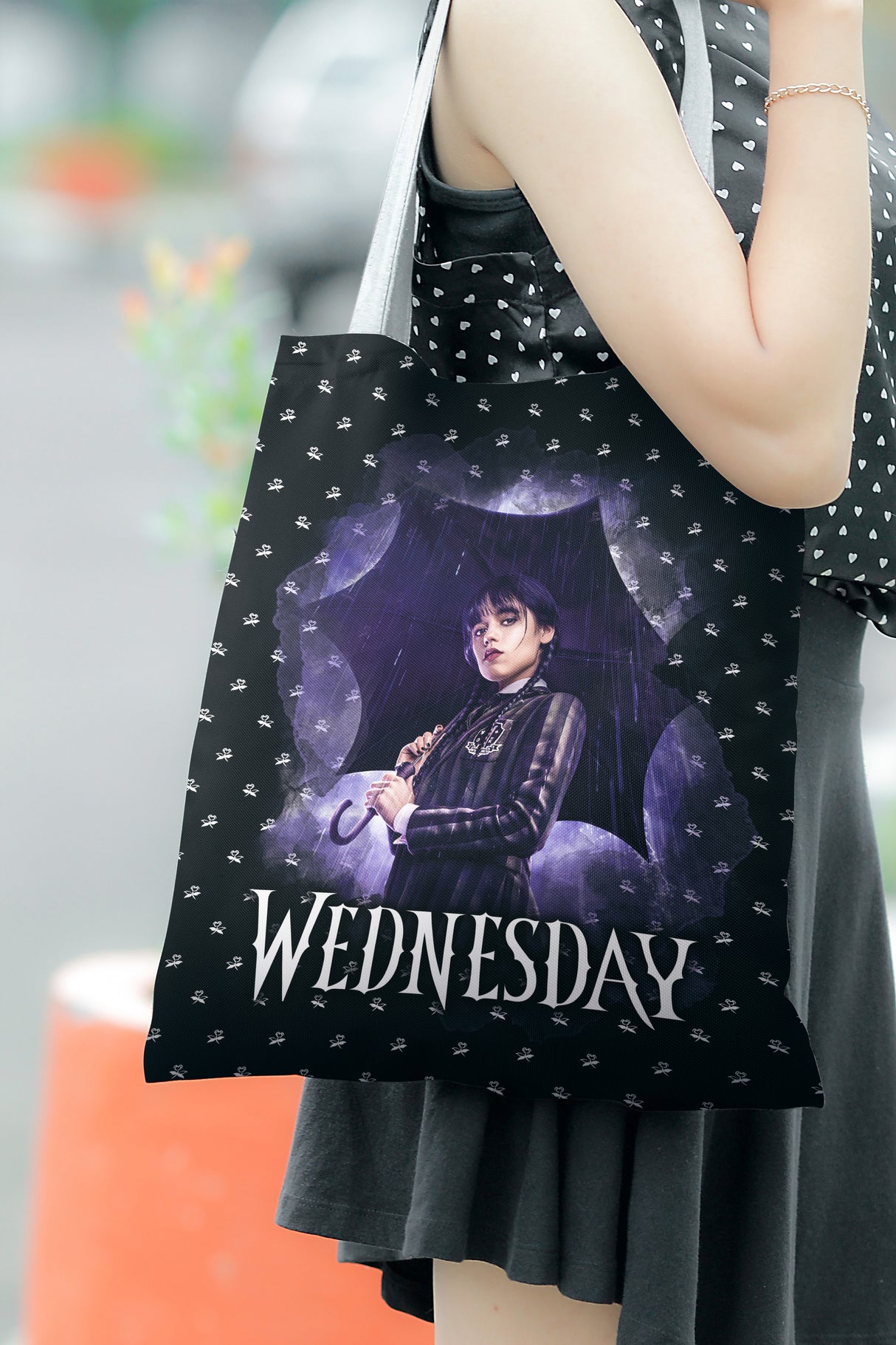 Torba materiałowa WEDNESDAY ADDAMS 35x45cm