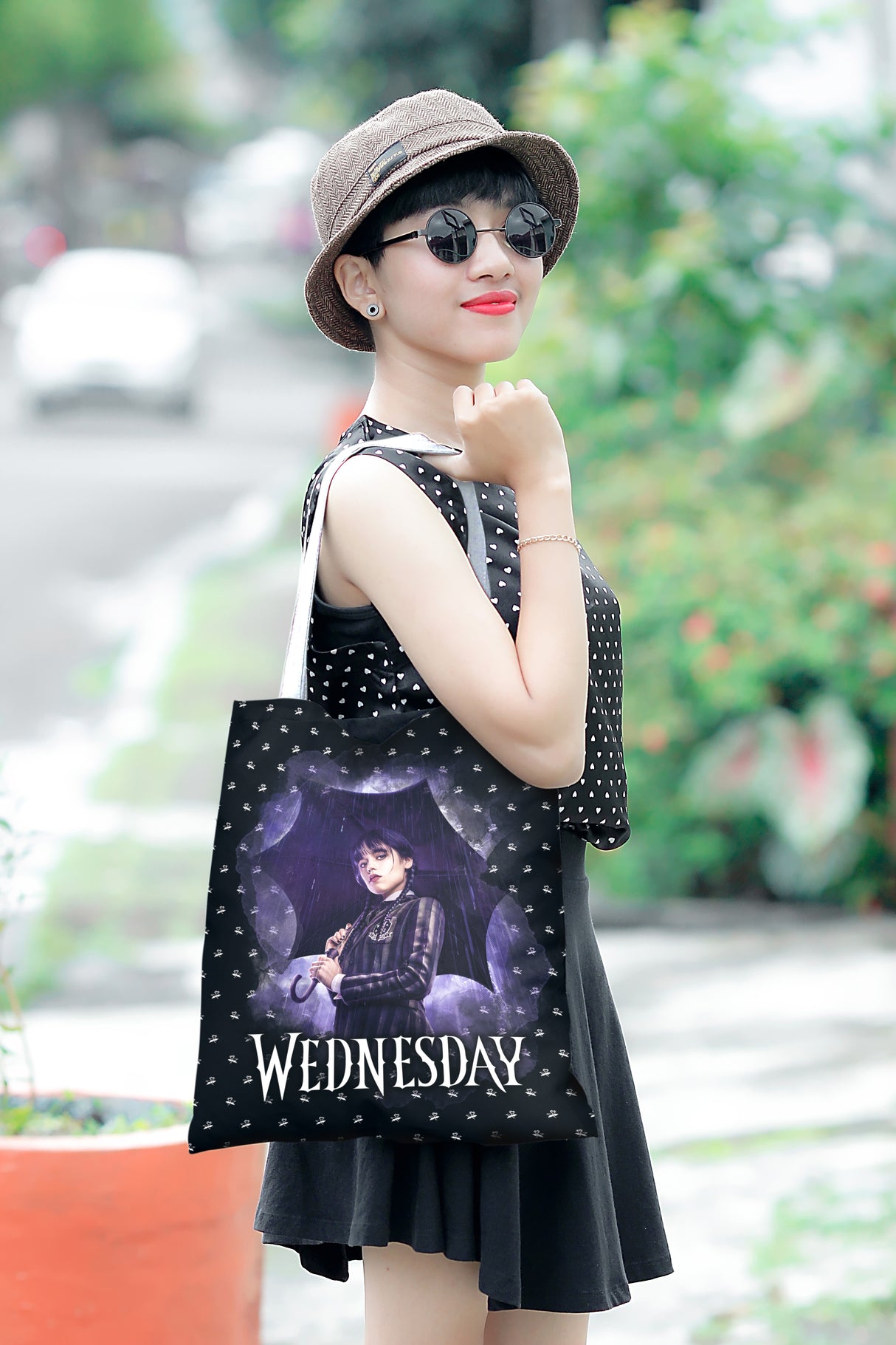 Torba materiałowa WEDNESDAY ADDAMS 35x45cm