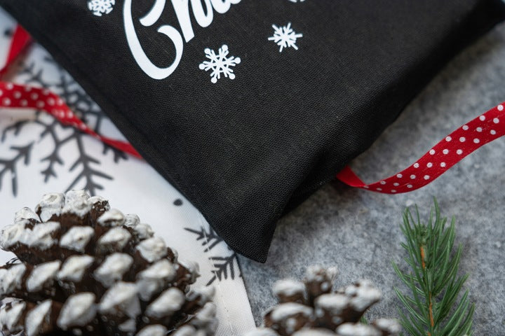 Woreczek bawełniany 15x30cm Merry Christmas