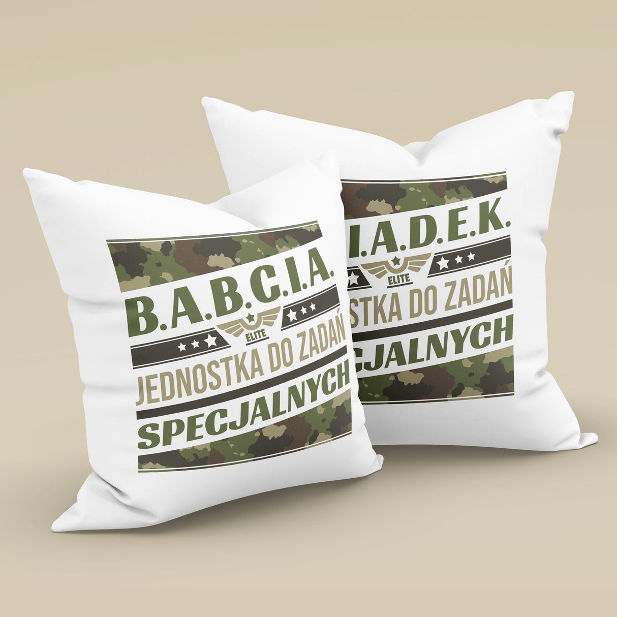 Zestaw Poduszka Kubek Dziadek Babcia Jednostka do zadań Specjalnych Prezent na Dzień Babci i Dziadka