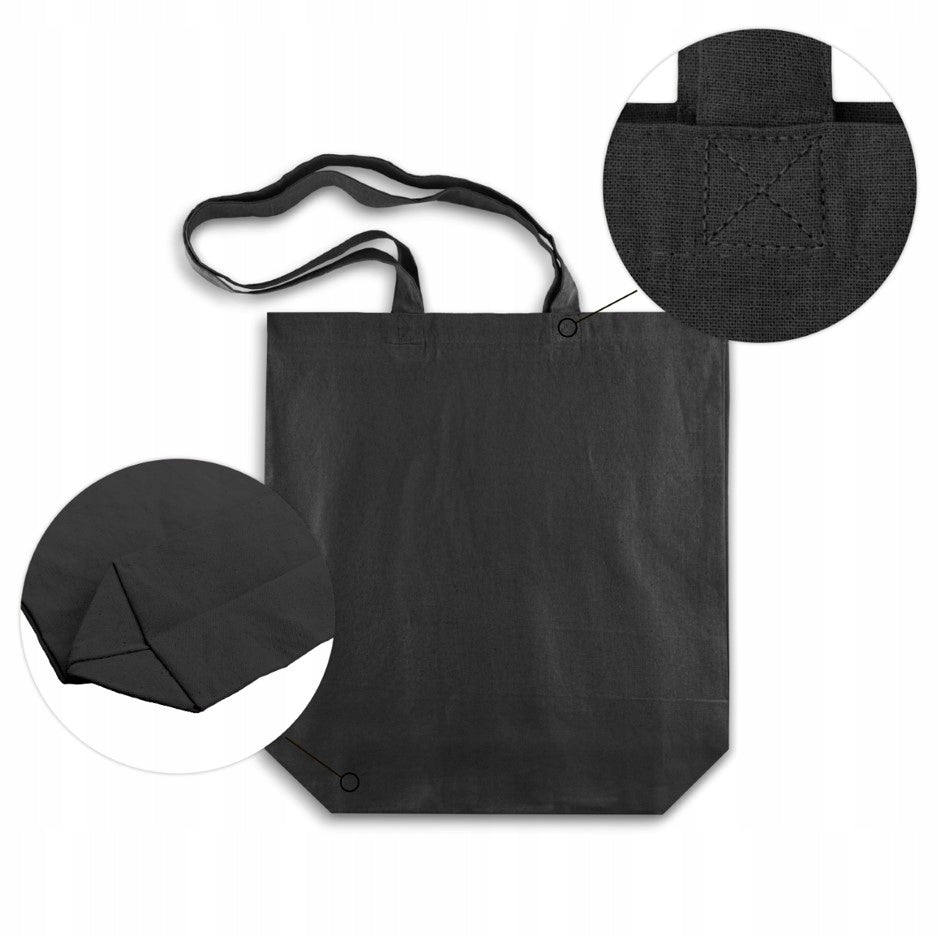 Torba Bawełniana 500x150x380mm Czarna Uchwyt: 70cm