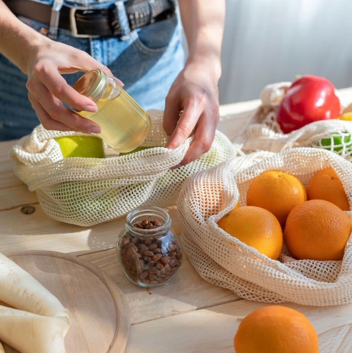 Worek z siatki bawełnianej 300x450mm Ecru