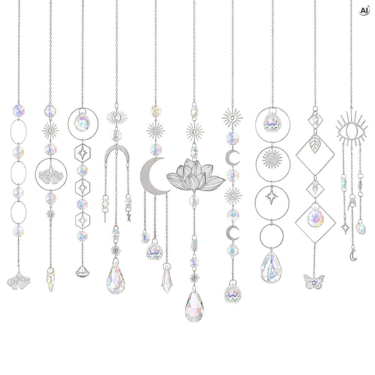 Kryształki pryzmatyczne łapacz słońca 10szt.