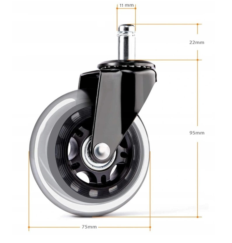 Gumowe kółko kauczukowe 75mm 5szt.