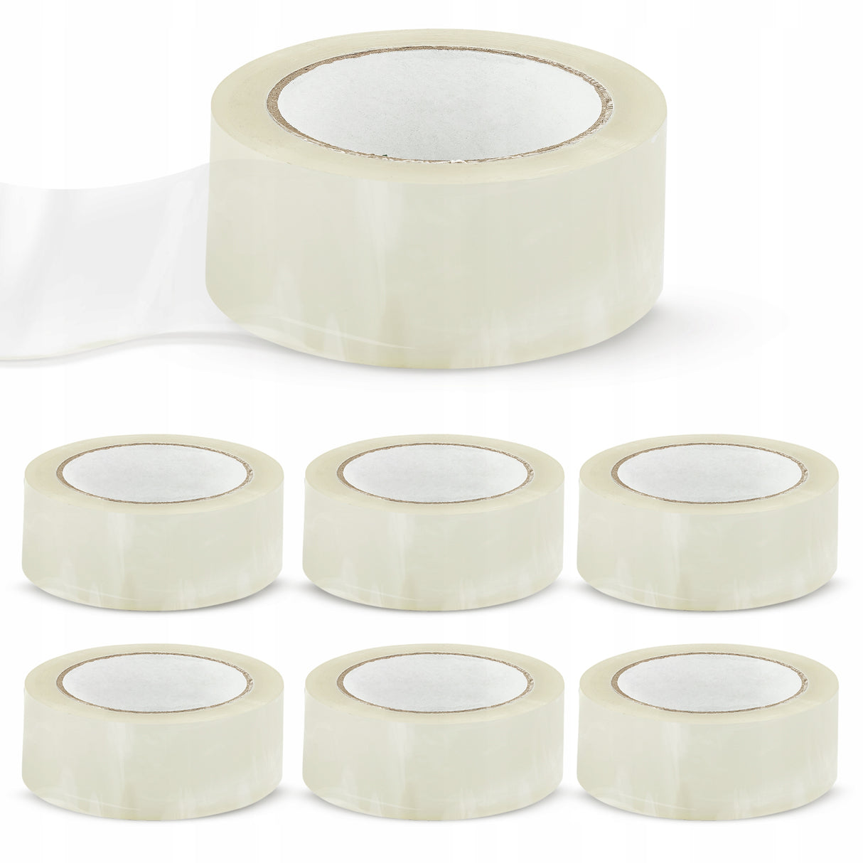 Taśma Pakowa 48/100y Klejąca Bezbarwna 90m 55 mic 6 szt.