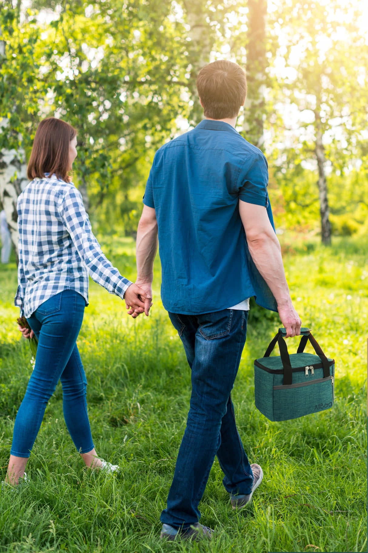 Torba termiczna na lunchbox 25x17x17cm Zielona