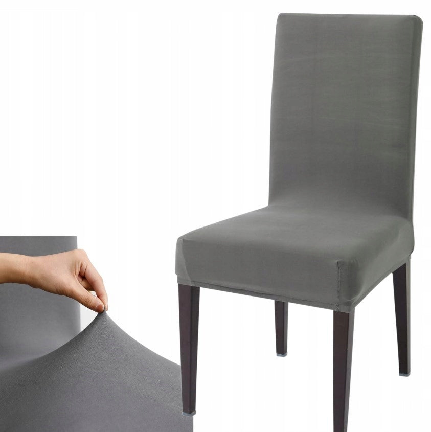 Pokrowiec na krzesło z gumką szary 1szt.