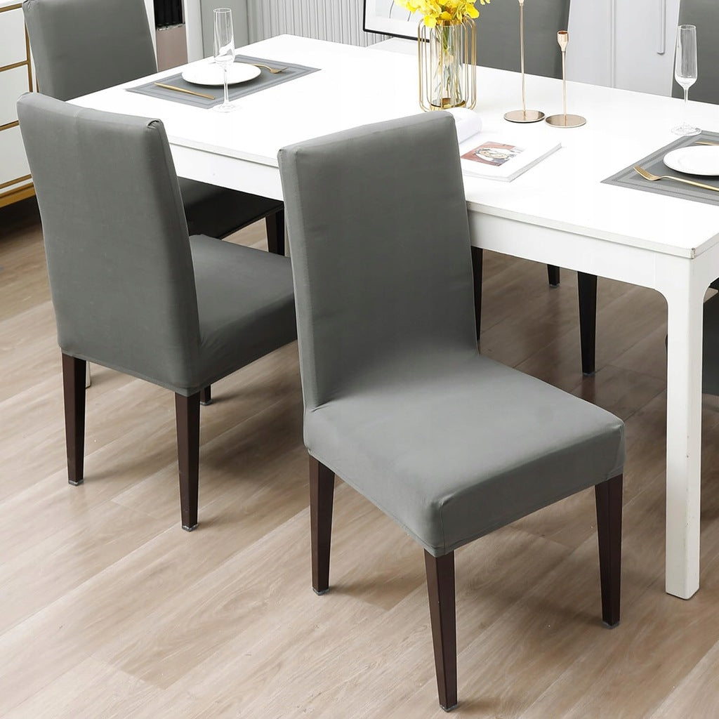 Pokrowiec na krzesło z gumką szary 1szt.