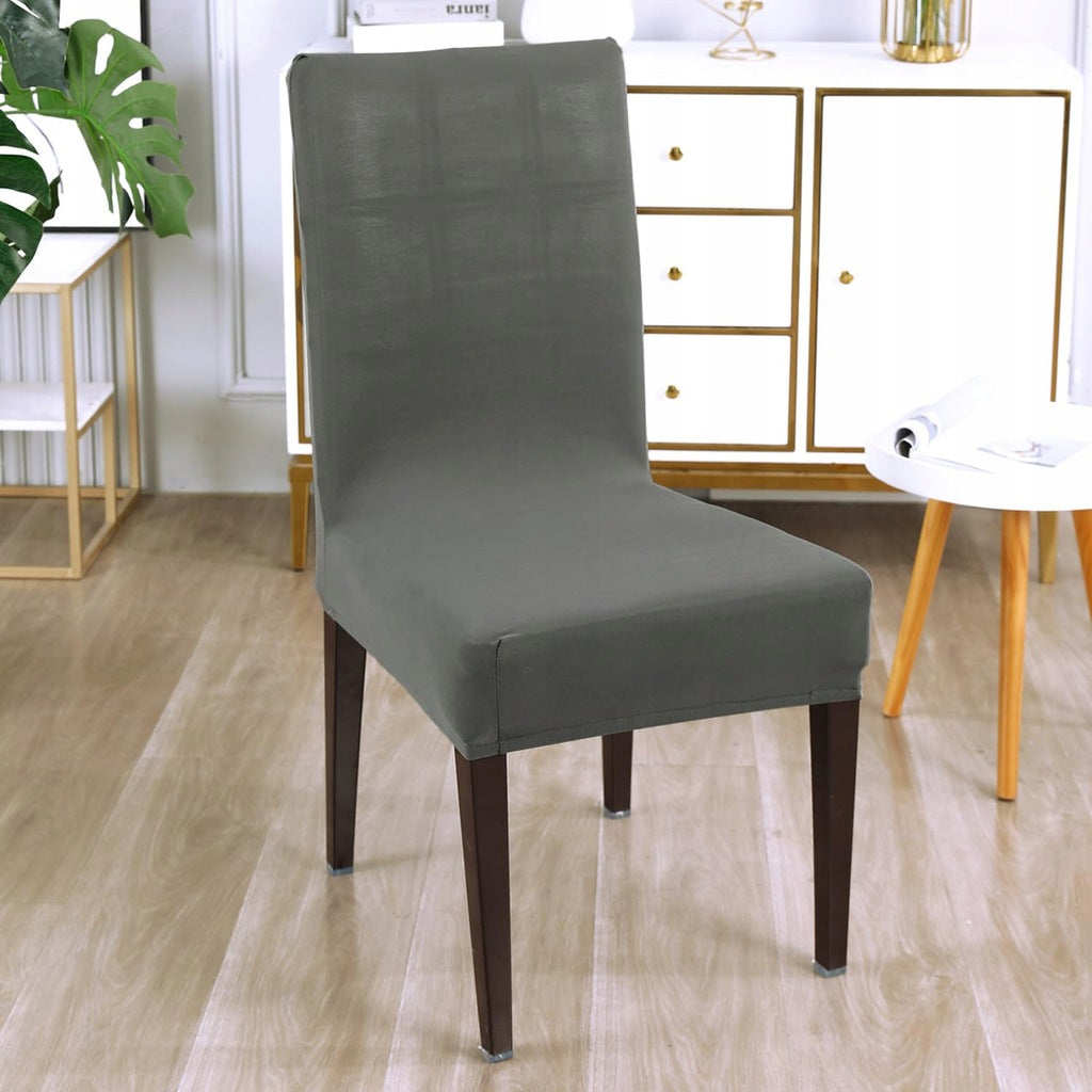 Pokrowiec na krzesło z gumką szary 1szt.