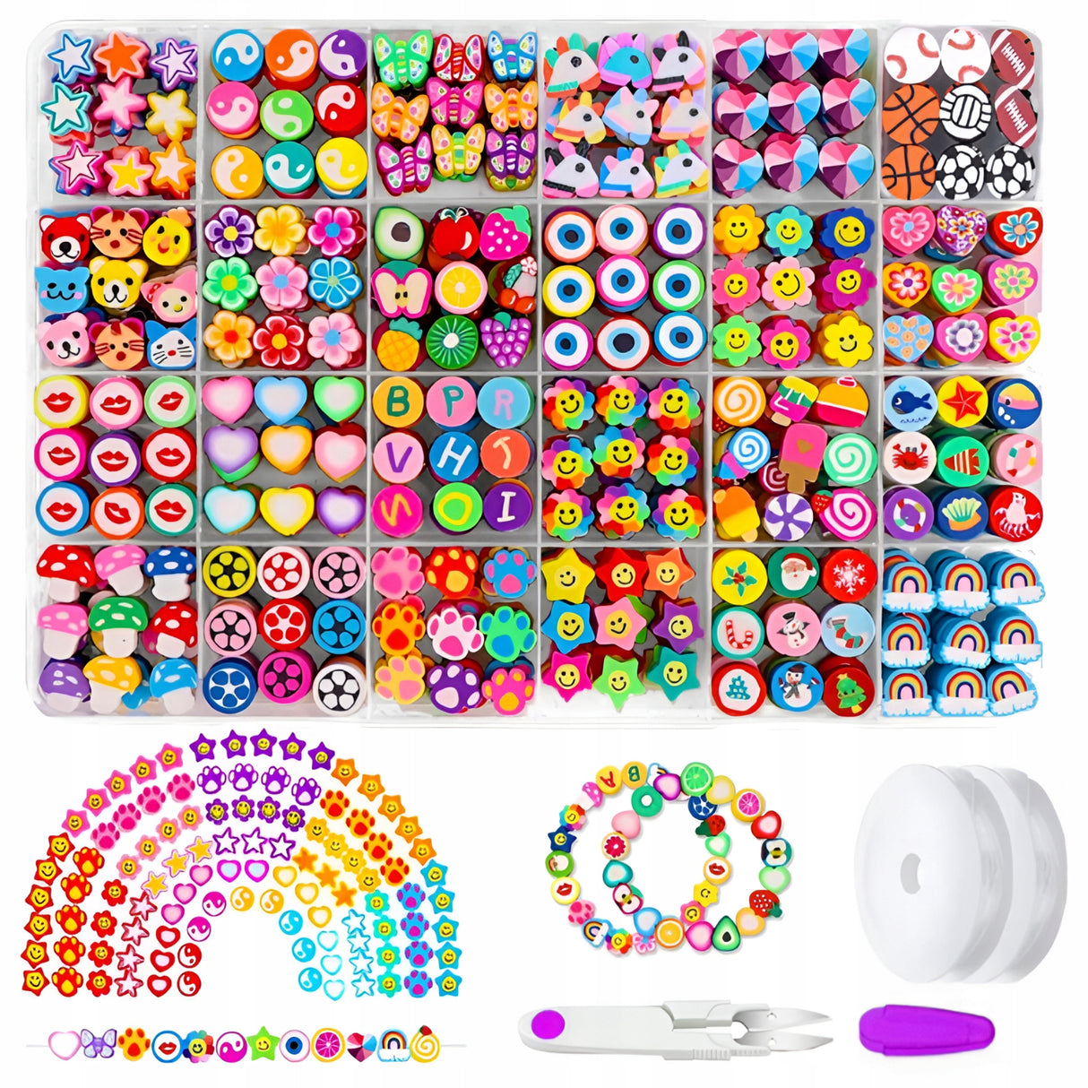 Zestaw koralików do robienia bransoletek DIY