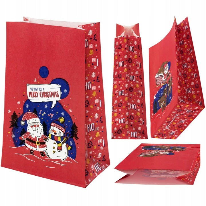 Zestaw świątecznych toreb papierowych 12szt.