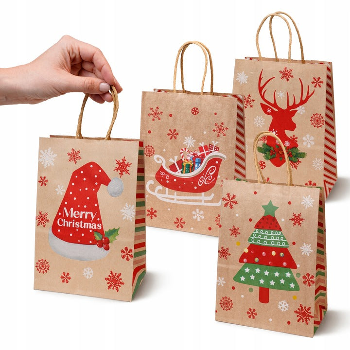 Zestaw świątecznych toreb papierowych 13 szt. Merry Christmas