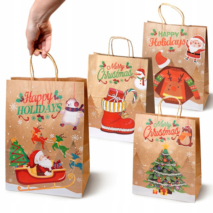 Zestaw świątecznych toreb papierowych 13 szt. Merry Christmas