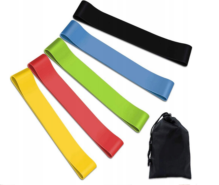 Gumy oporowe do ćwiczeń 5szt