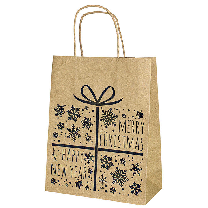 Torba papierowa świąteczna 18x8x22cm PREZENT