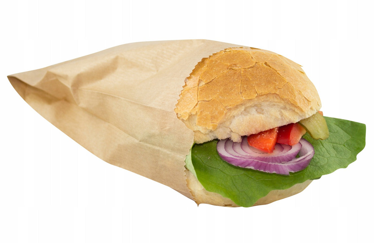 Torba fałdowa 120x210mm Brązowa 1000szt.