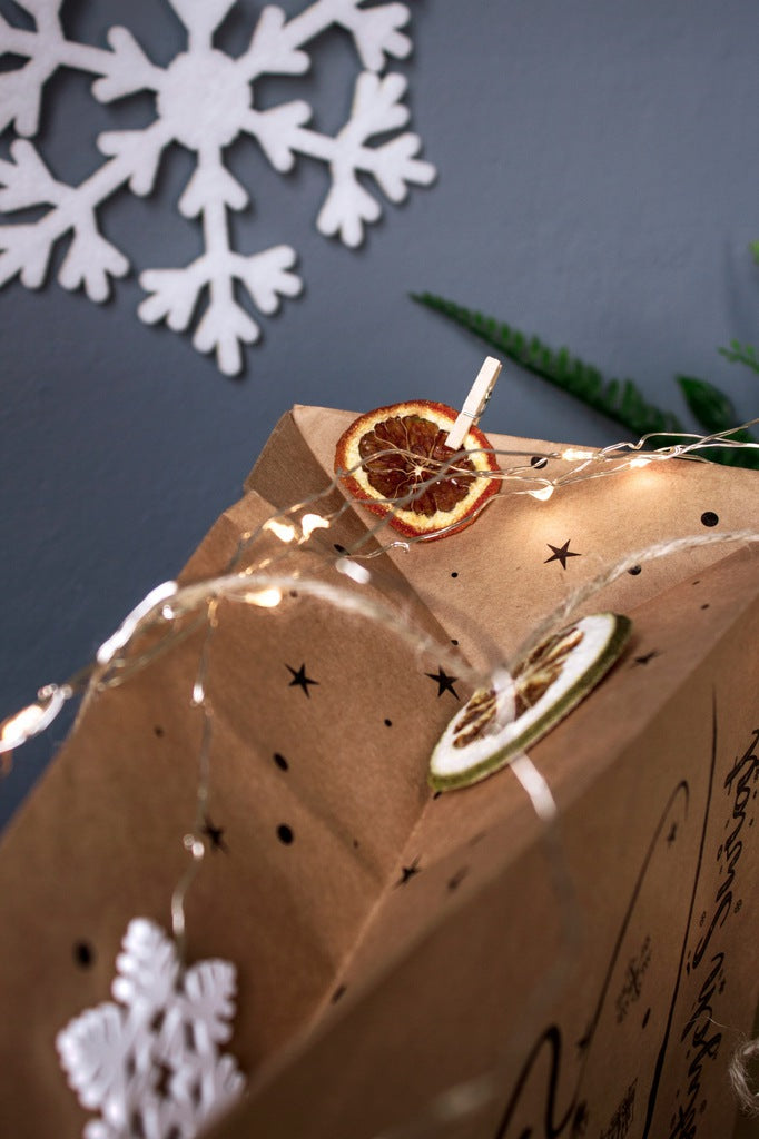 Torba papierowa świąteczna 260x140x320mm Wesołych Świąt