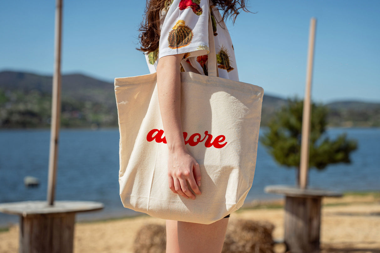 Torba bawełniana z zamkiem AMORE