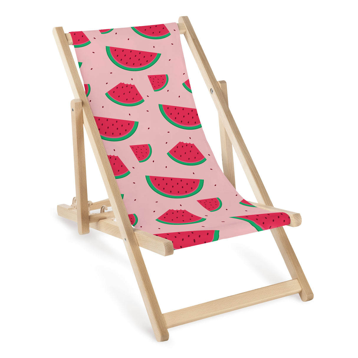 Leżak drewniany dziecięcy Arbuzy