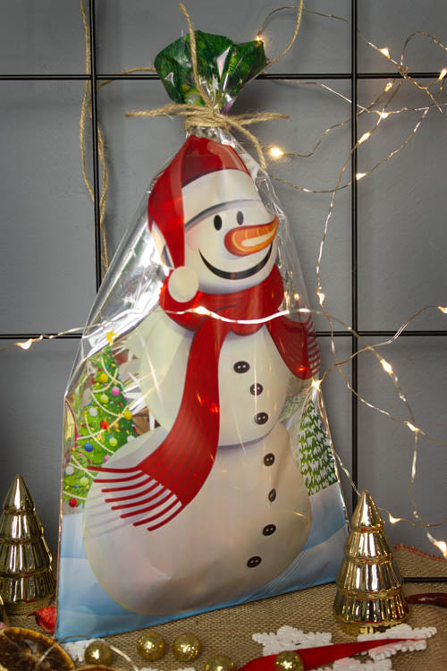 Worki celofanowe świąteczne folijki RÓŻNE WZORY 5szt.