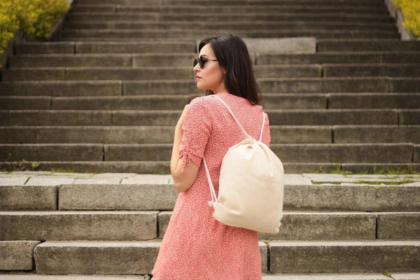 Plecak worek bawełniany Ecru 370x410mm