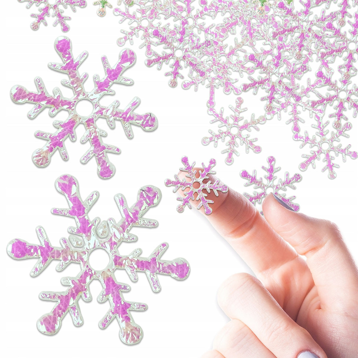 Konfetti Płatki Śniegu Śnieżynki Ozdobne Świąteczne Opakowanie